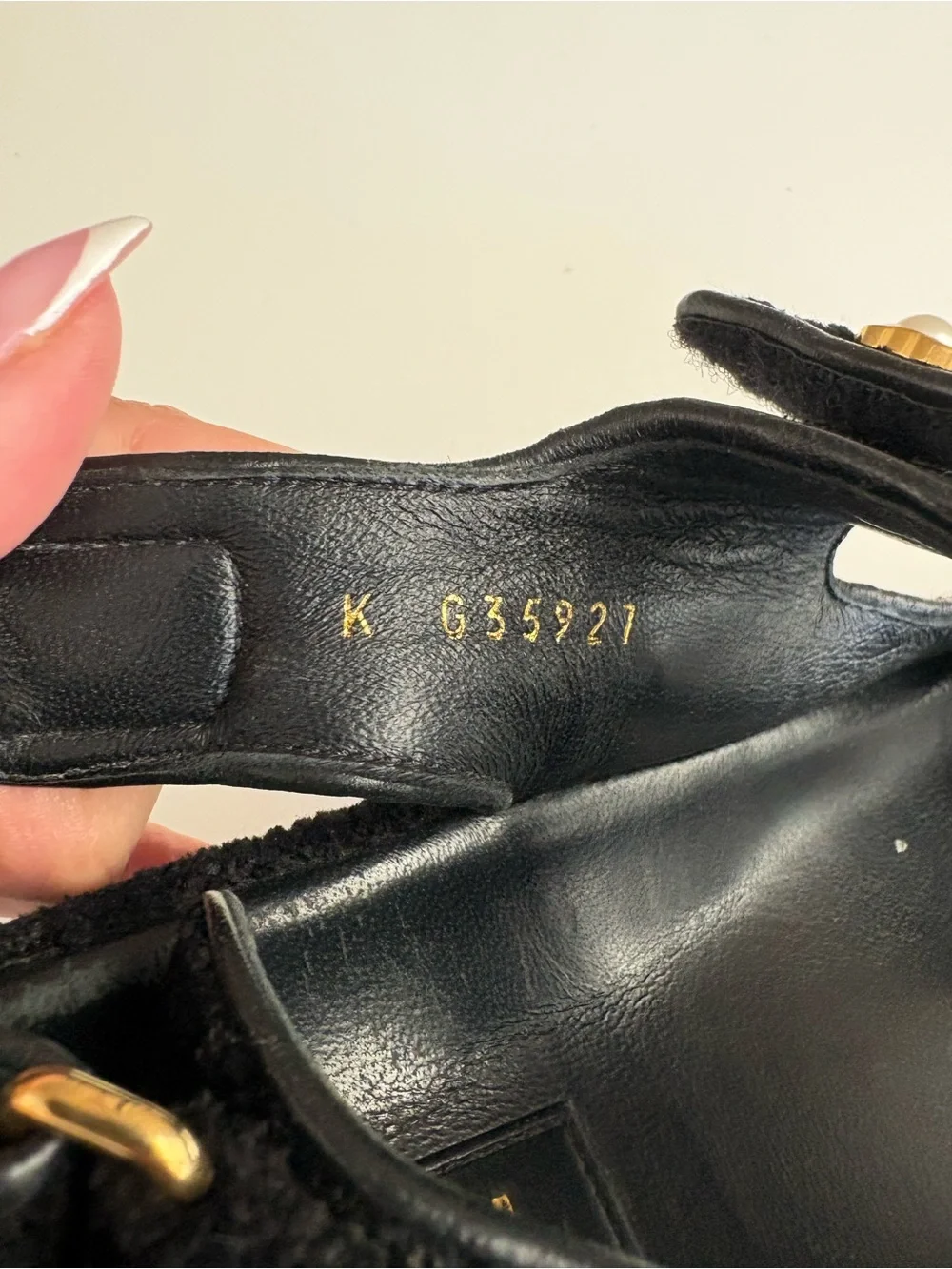 Auth CHANEL Tweed Velcro Dad Sandals
